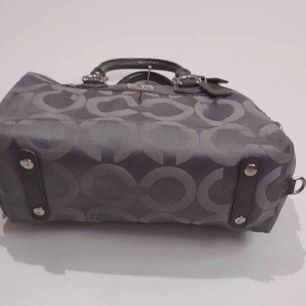 Coach Gray and Black Satchel - Picture 7 of 16